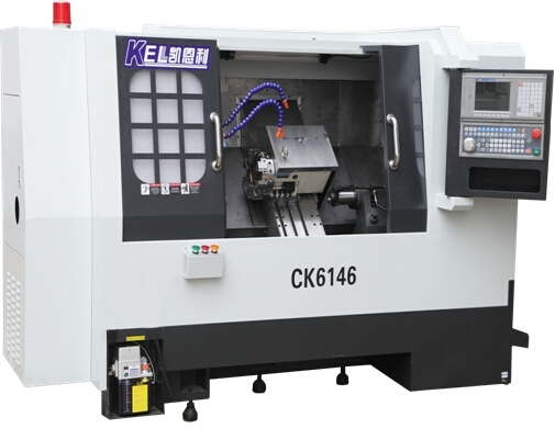 CKX6146D—W∠45斜床身數(shù)控車床(刀塔帶尾座機(jī)）—高配置?